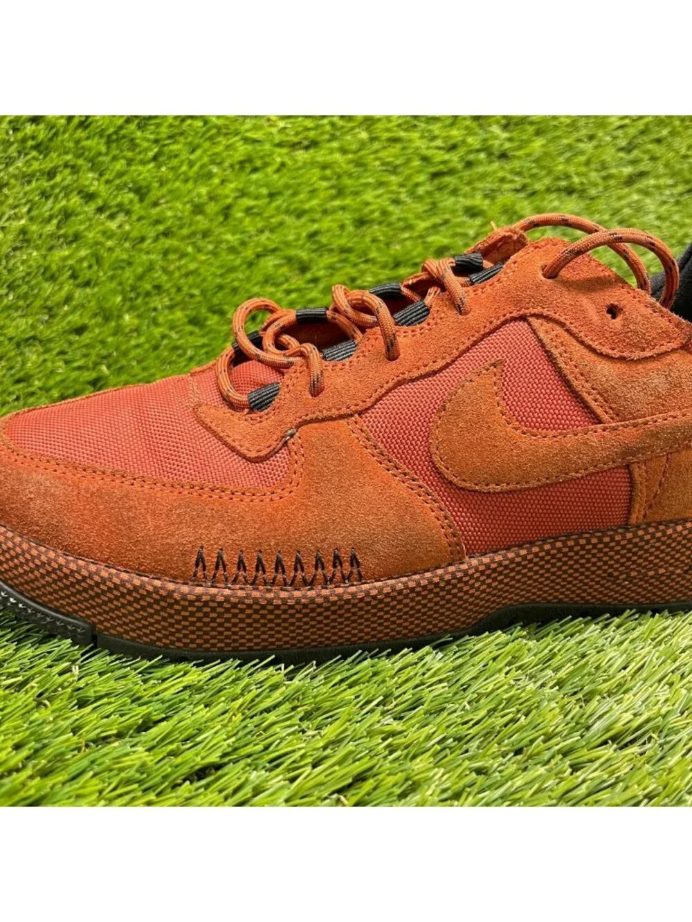 Nike Air Force 1 Wild Low Womens Size 8.5 Rugged Orange Athletic Shoes Sneakers